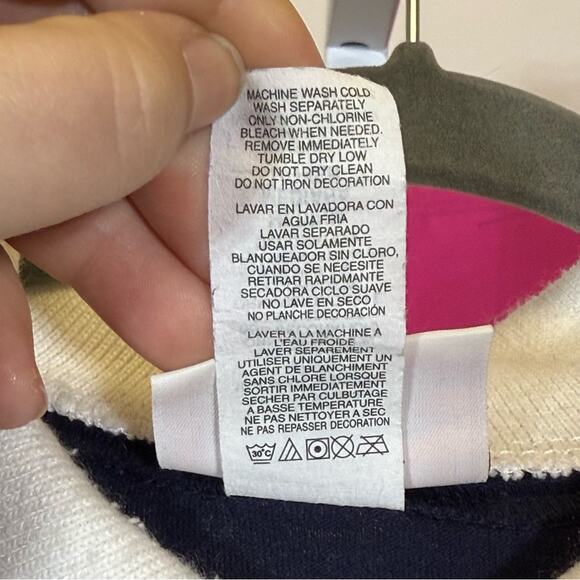 Morning Sun, Blue Polo T-Shirt with White Collar and Butterfly Design. Size Med! - Picture 6 of 7